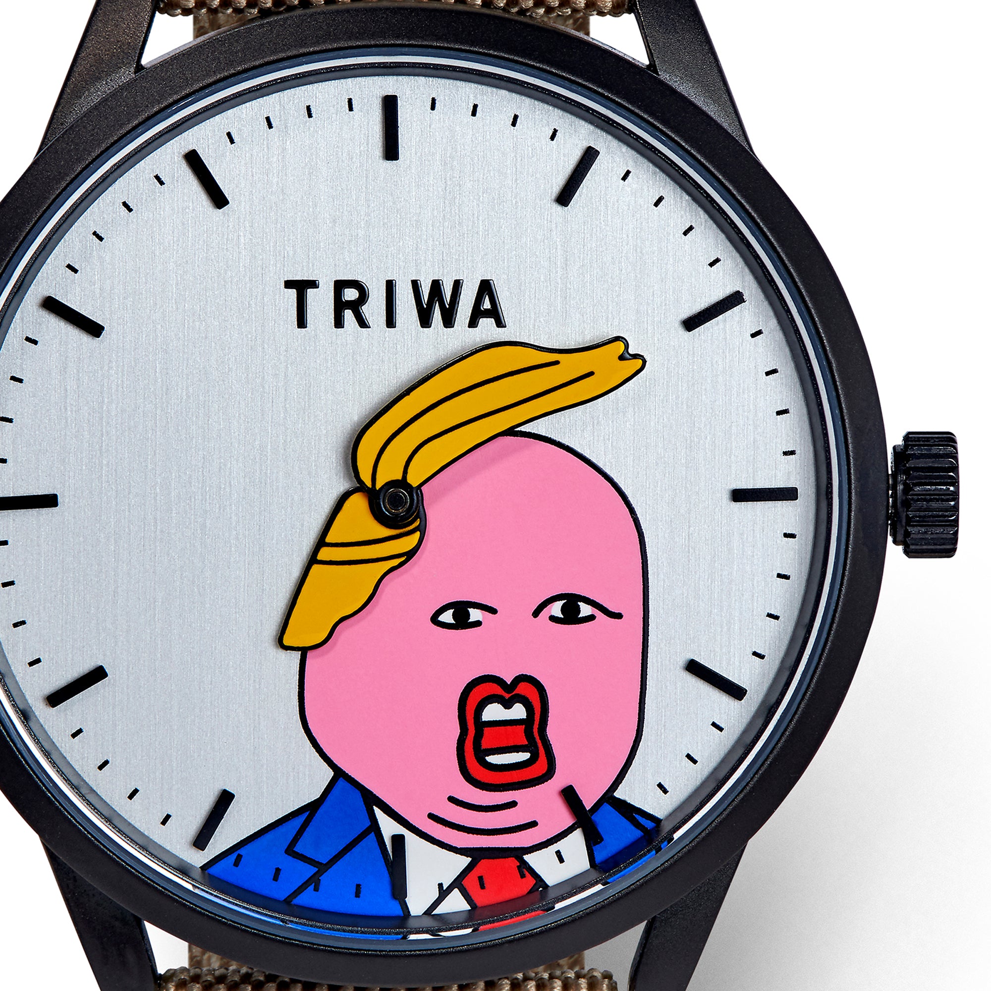 Triwa Comb-Over Mustard Wrist Watch