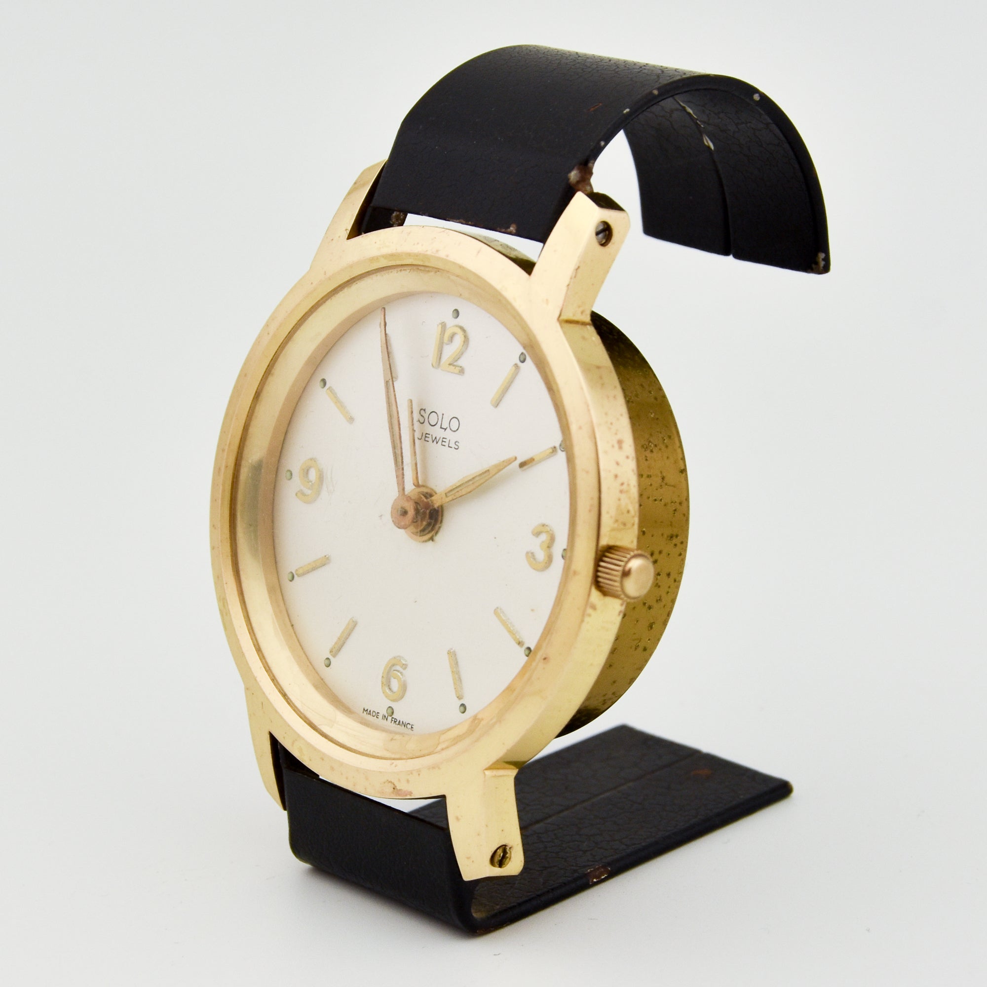 1960s French Watch Design Alarm-Desk Clock